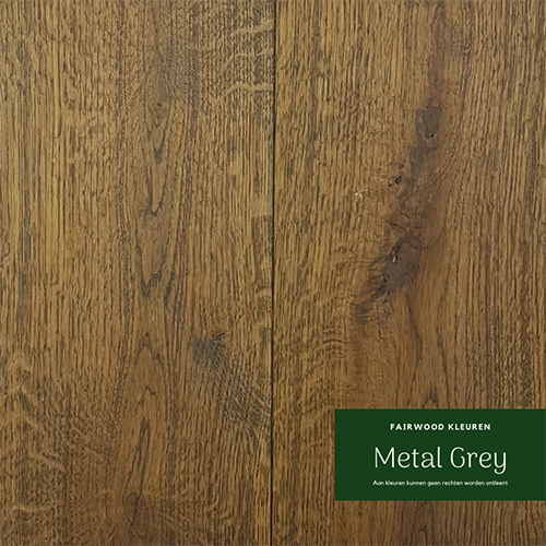 Zwart/Grijze eiken vloer - Metal Grey