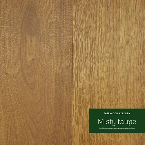 Bruin/grijze kleur eiken hout - Misty Taupe