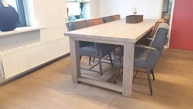 York eiken tafel massief blad