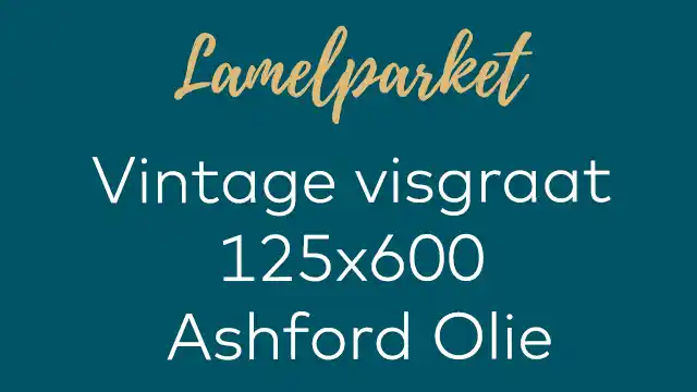 Vintage visgraat Ashford olie