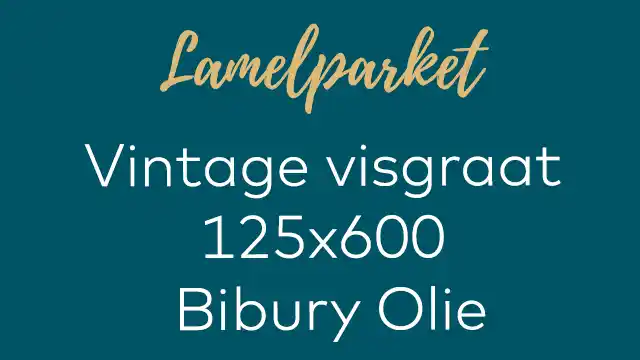 Vintage visgraat Bibury olie