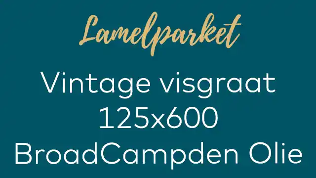 Vintage visgraat Broad Campden olie