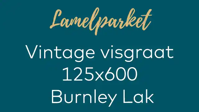 Vintage visgraat Burnley lak