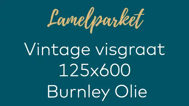 Vintage visgraat Burnley olie