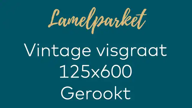Vintage visgraat gerookt
