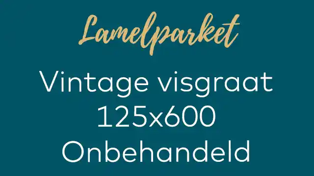 Vintage visgraat onbehandeld