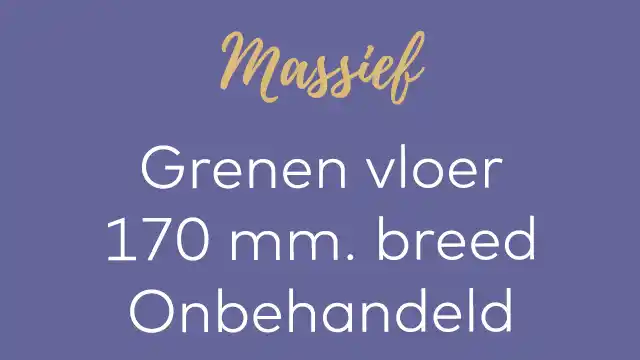 grenen 170 mm. onbehandeld