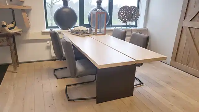 2 Plank eiken tafel