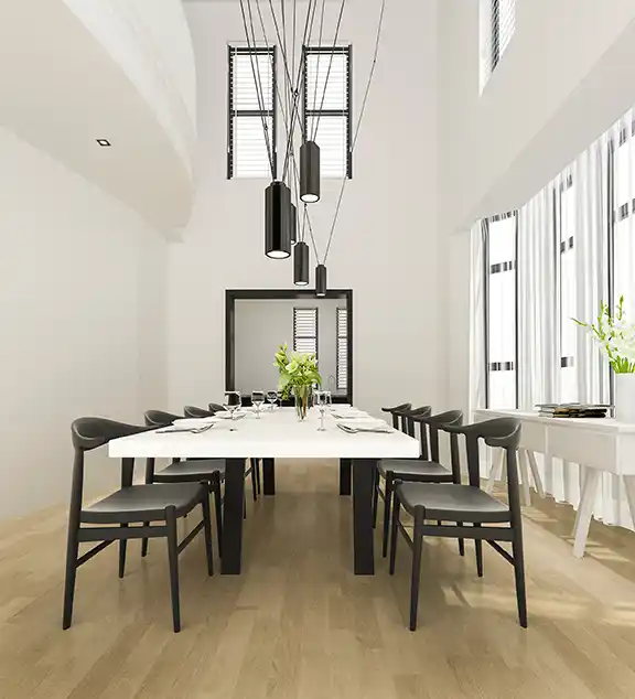 houten vloer in vergaderzaal