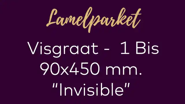 Eiken visgraat smal 90x450 mm. 1 Bis lamelparket onbehandeld