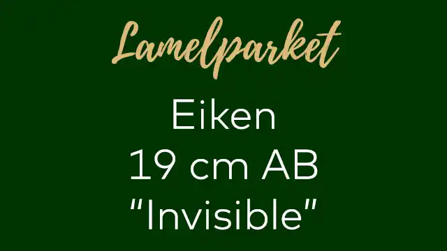 Eiken lamelparket 19 cm AB gelakt invisible 