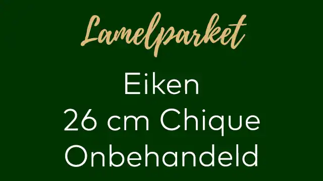 Eiken lamelparket breed 26 cm Chique onbehandeld eiken vloer. Extra brede eiken vloer weinig tot gewn noesten