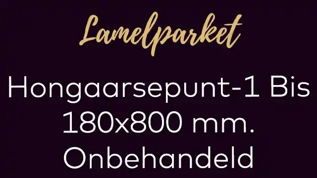 Hongaarsepunt lamelplank 1 Bis 180x800 mm. brede hongaaarse punt onbehandeld