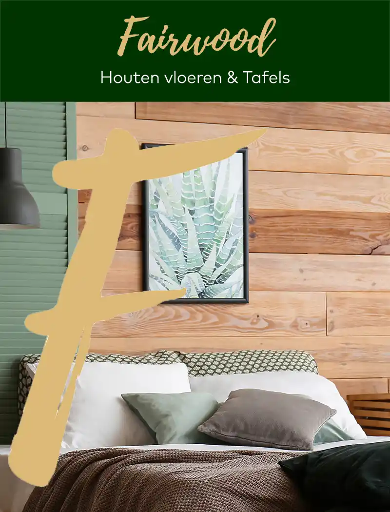 Houten wand als accentmuur en als geluiddemping