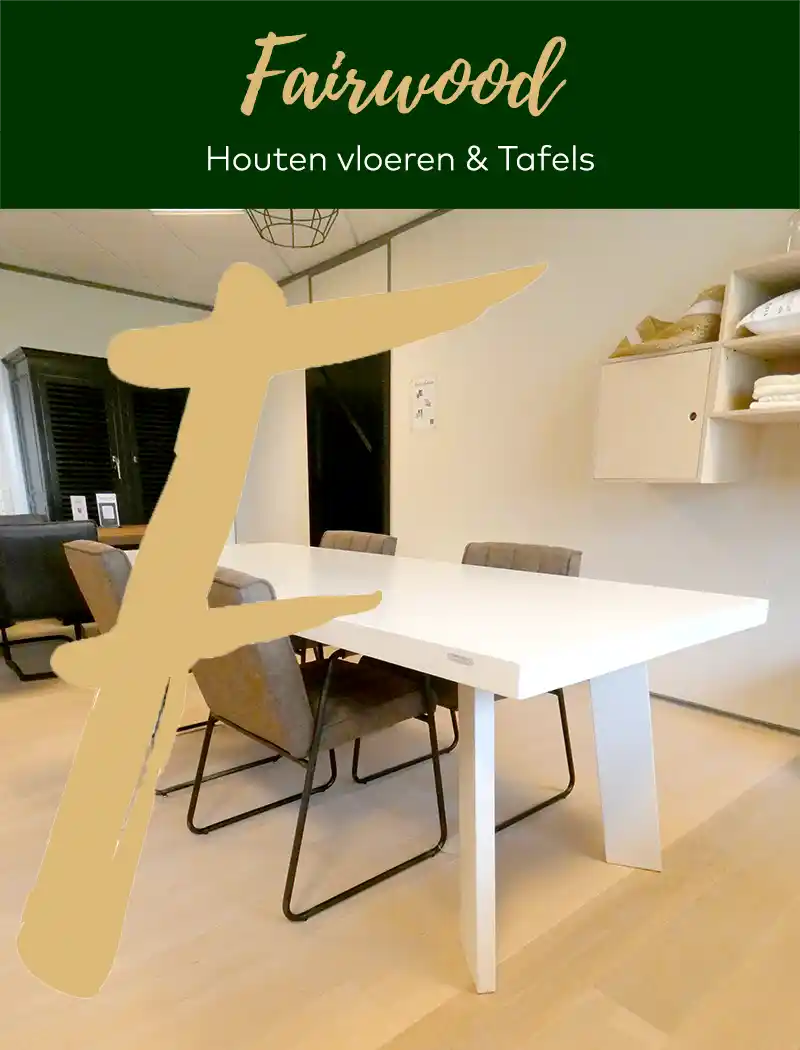 Eiken tafel Preston, houten tafel met mooi design