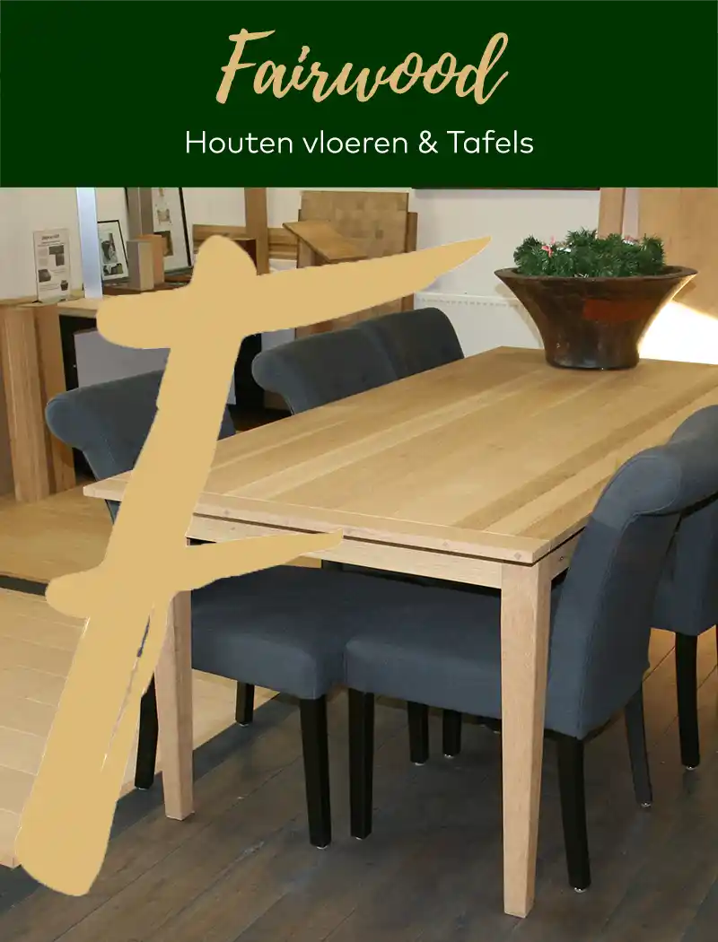 Sierlijke eiken tafel met dun blad en dunne eiken poten