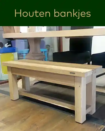 Bankjes voor bij de eettafel