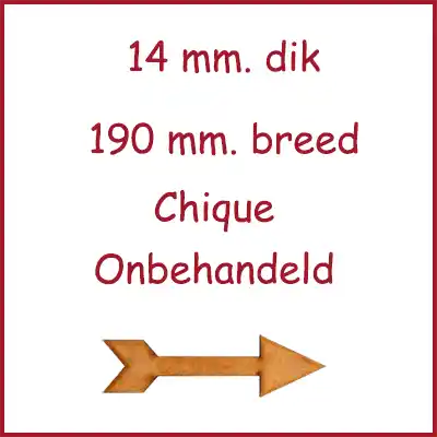 Eiken lamelparket Chique 14 mm. dik 19 cm breed 190 mm. onbehandeld