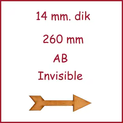 Eiken lamelparket AB 14 mm. dik 26 cm breed 260 mm. invisible
