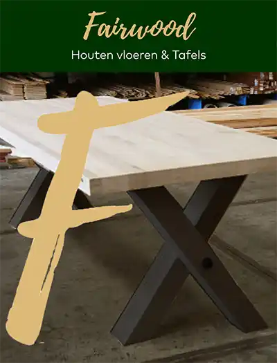 Eiken tafel Crosskeys metalen poot kruispoot